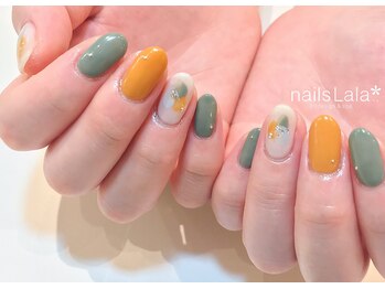 秋色定額ネイル
