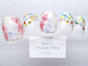ネイルフロンティア 吉祥寺(NAIL FRONTIER)/涼し気金魚ネイル11980円