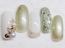 チェリーズネイル(Cherrys Nail)/ツイードネイル　冬ネイル