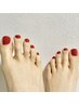 【ペディキュア】爪に優しいnoiro使用♪ネイルケア+カラーリング