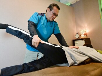 癒しの盛の写真/体の硬い男性向けメニュー◎体の動きの鍵となる肩甲骨と股関節を重点的にほぐし、じっくりストレッチ！