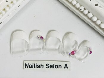 ネイリッシュサロン エー(Nailish Salon A)/フレンチハートネイル