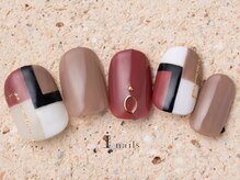 アイネイルズ 町田店(I nails)/大人ブロックネイル9480円