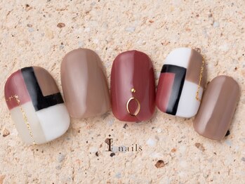 アイネイルズ 町田店(I nails)/大人ブロックネイル9480円