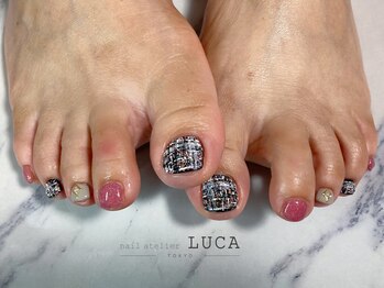 ネイルアトリエルカ(nail atelier LUCA)/M-903 大人可愛いツイードネイル