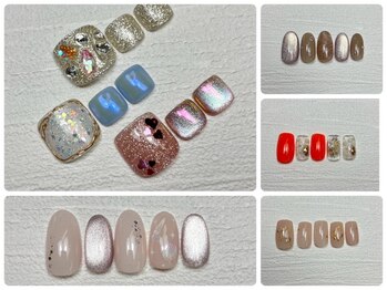 シマー(Shimmer)の写真/【口コミ好評★】トレンドが盛り込まれた定額デザインを毎月40種類ご用意☆選べる定額[A・B]コース¥8850~♪