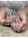 キラキラフラッシュネイル