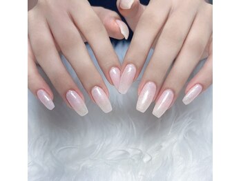 ジェルネイル専門　WHITE NAIL 伊丹店【フィルイン/ニュアンス/マグネット】/ラメネイル/ホワイト