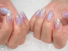紫陽花ネイル