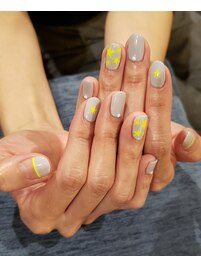 星 グレー ネオン フレンチ