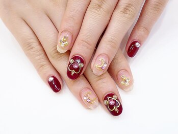 ネイルコレクション ピンク(Nail Collection Pink)/ジェル定額¥8990:馬車:月