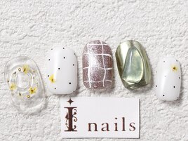 ミラー押し花ニュアンス￥9200