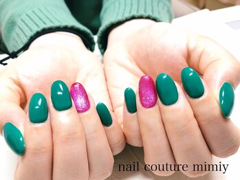 ミミィー(mimiy)/グリーン×ピンクマグネット☆