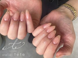 華やかオフィスネイル