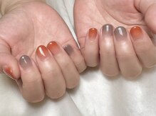 ヒールネイル(heal nail)/terracotta×greige.