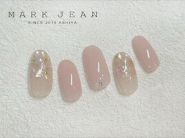 229.シェルネイル 金箔 オフィス