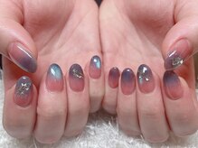 レアネイル 新宿(le'a nail)/マグネットグラデーションネイル
