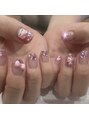 カイノ 深井ネイルアンドアイラッシュエステサロン(KAINO)&nbsp;妹に好きなキティネイルしてあげました♪