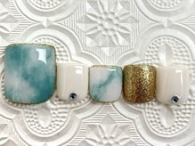 タフィーネイル 宜野湾コンベンションシティ店(TaffyNail)/フット グランドデザイン 6990円