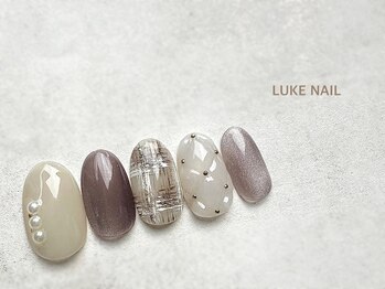 ルークネイル 恵比寿店(LUKE NAIL)/キルティングチェックマグ　秋冬