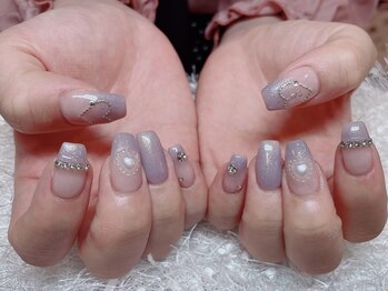 レアネイル 新宿(le'a nail)/パープルネイル