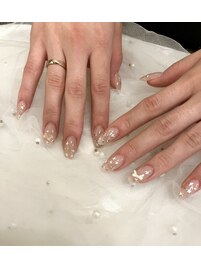 長さだし**星ネイル