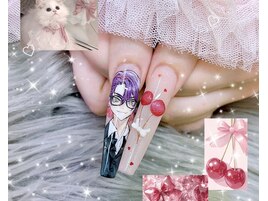 痛ネイル さくらんぼ 春