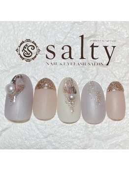 ネイルアンドアイラッシュサロン ソルティ 寺田町(salty)/ニュアンスネイル