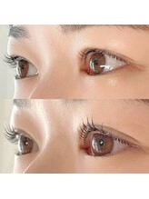 リアン ラッシュリフト(Lien LASHLIFT)/目頭～中央迄立ち上げ目尻は緩く