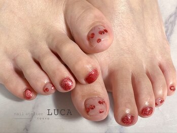 ネイルアトリエルカ(nail atelier LUCA)/M-906 ぷっくりさくらんぼネイル