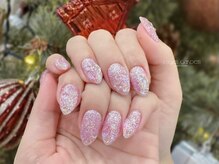 エンジェルガーデンネイル 池袋店(Angelgarden nail)/フラッシュネイル ピンク ラメ