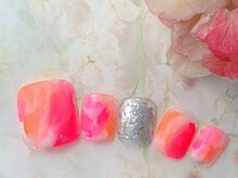 ネイルサロン&スクール ジーナ(GINA)/ネオンマーブルネイル