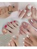【フットネイル】アート2本埋め尽くし¥5500
