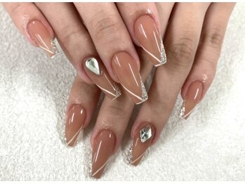 ダブルネイル(Double Nail)/【橋本】ラインフレンチ