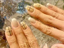 スー(Suu.)/チェックアートネイル♪