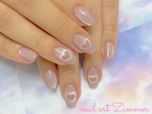 ネイルアート ジマー/６本ハートマグネット