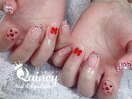 バレンタインネイル