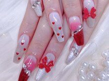 シーアンドビーネイル(C&B Nail)/チップ長さだし持ち込みデザイン