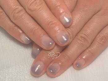 レイネイル(Ray nail)/冬のくすみグラデーション