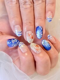 花火ネイル