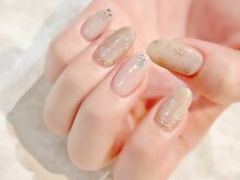 ラルネイル 大宮(Lull. nail)/＃ミラーアート＃ヌーディー