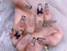 新作　ラメフレンチネイル　¥7000