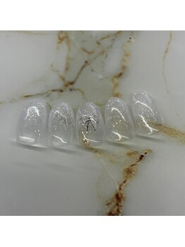 キャンアイドレッシー 茨木店(Can I Dressy)/ラメリボンネイル