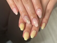 スノーフレーク(Snowflake)/ワンカラー＋シンプルアート♪