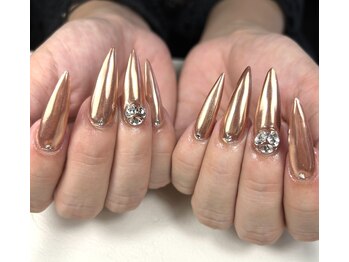 ブラウンゴールドミラー