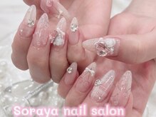 ソラヤ(Soraya)/持ち込みちゅるんチェリーネイル