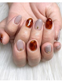 インプレス 鶴見店(Impress)/【Hand】べっ甲ネイル