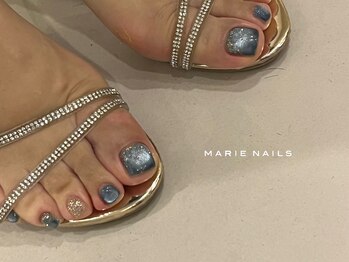マリーネイルズ 心斎橋店(MARIE NAILS)/フット定額¥8,800 海 0828d