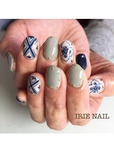 アイリーネイル(IRIE NAIL)/ジェル　手描き4本アート