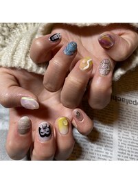 個性的ネイル☆